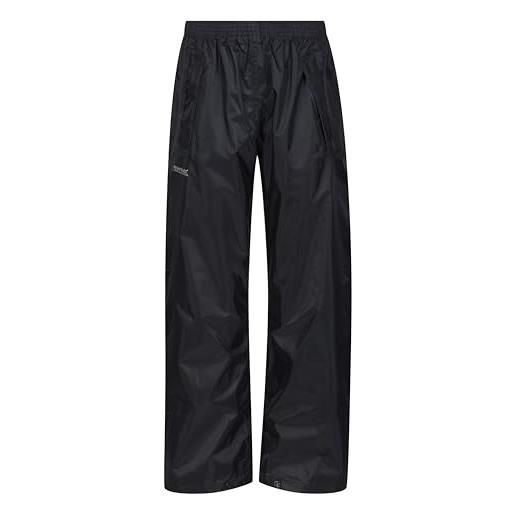 Regatta stormbreak' pantaloni impermeabili da camminata cuciture nastrate, overtrousers unisex bambini, navy, 14 yr