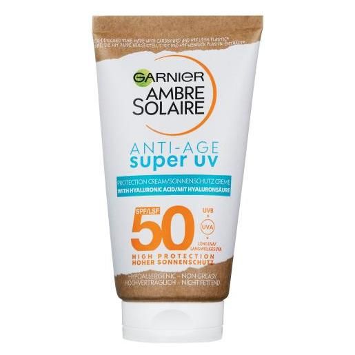 Garnier ambre solaire super uv anti-age protection cream spf50 protezione solare per il viso 50 ml unisex