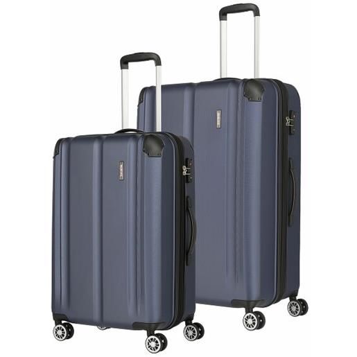 Travelite set di valigie city a 4 ruote 2 pz. Blu