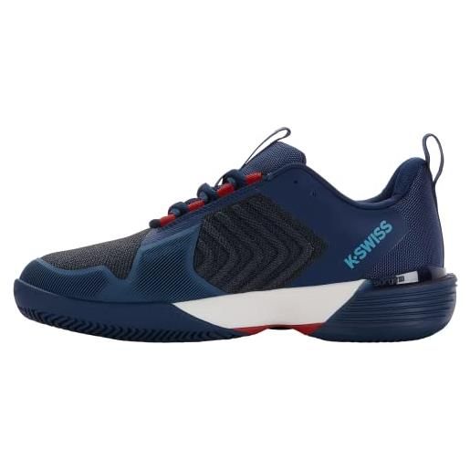 K-Swiss ultrashot 3 hb, scarpe da tennis uomo, orion blue windward blue scarlet ibis, 43 eu