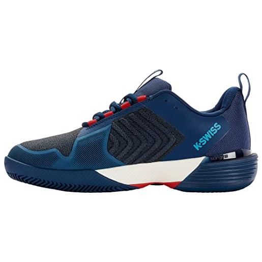 K-Swiss ultrashot 3 hb, scarpe da tennis uomo, orion blue windward blue scarlet ibis, 43 eu