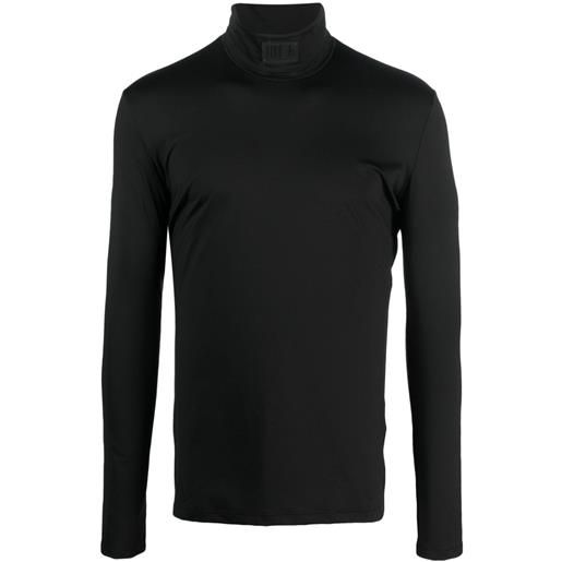 VTMNTS maglione a collo alto con applicazione - nero