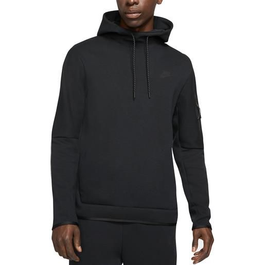Nike felpa da uomo con cappuccio sportswear tech fleece nera