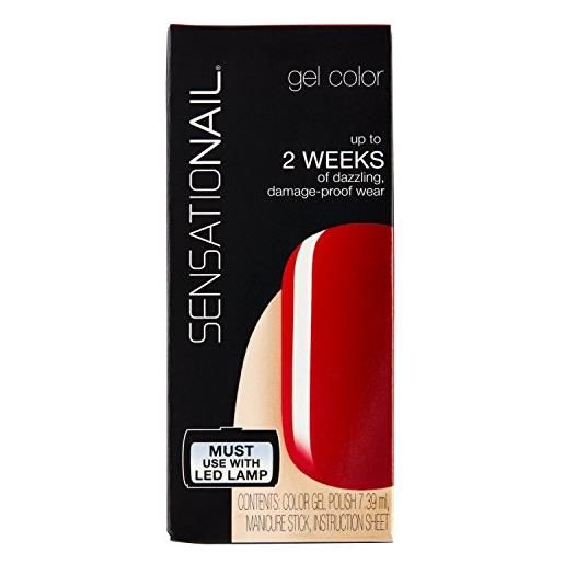 Sensatio. Nail smalto gel semipermanente, scarlet red - 7,39 ml