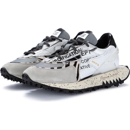 RUN OF | sneakers bodrum shuttle grigio bianco