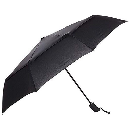 Amazon Basics ottagonale ombrello automatico da viaggio, colore: nero, 28 cm x 98 cm
