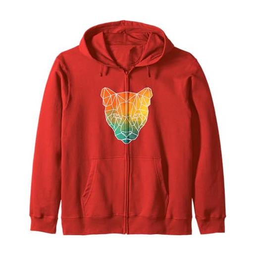 Puma silhouette watercolor gift felpa con cappuccio