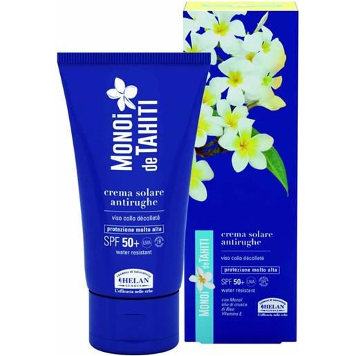 HELAN COSMESI Srl helan monoi de tahiti crema solare antirughe spf50+ 75ml - protezione solare avanzata per la tua bellezza