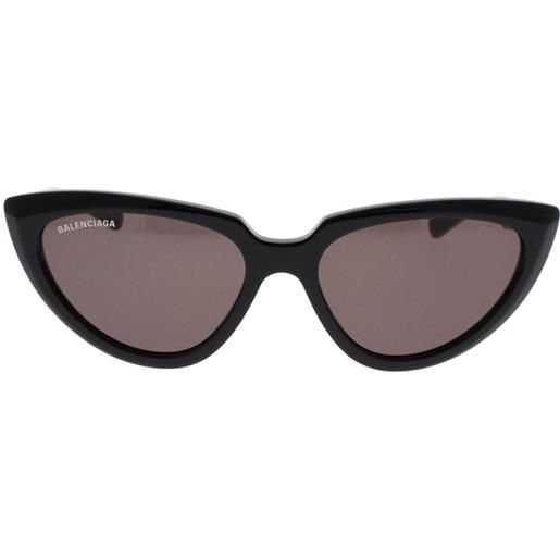 Balenciaga occhiali da sole Balenciaga bb0182s 001 black grey