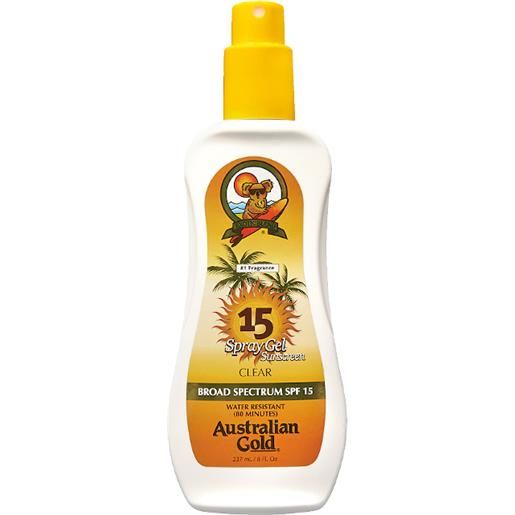 Australian Gold spray gels sunscreen spf 15 237 ml
