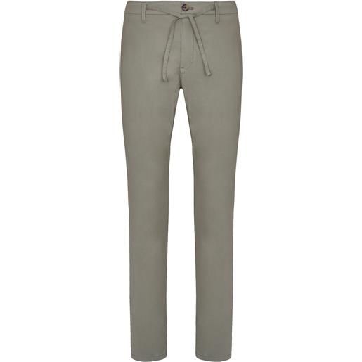 Camicissima cotton poplin chinos with coulisse military