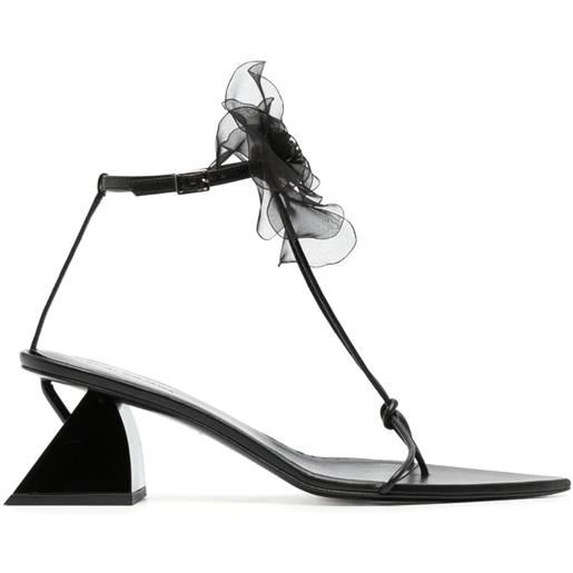 Nensi Dojaka sandali con dettaglio a fiore - nero