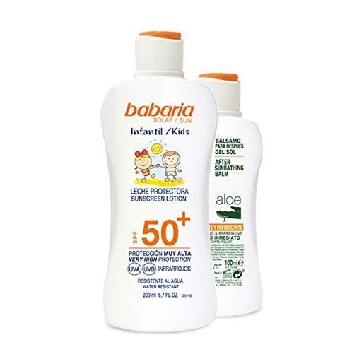 Babaria spray protector solar infantil f-50+ + after sun. 300 ml