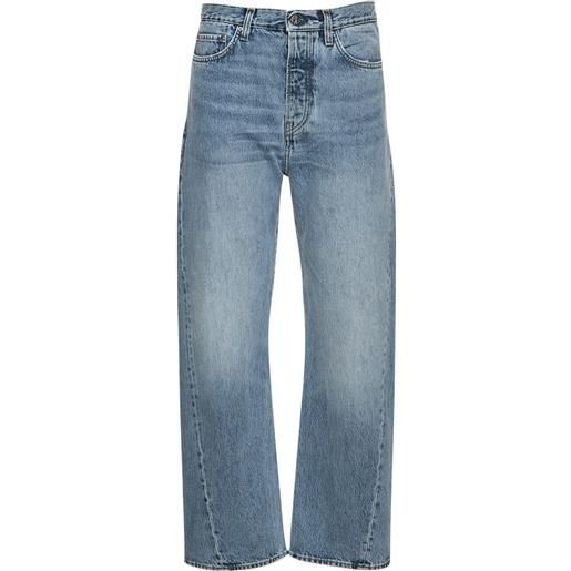 TOTEME jeans in denim con cuciture a vista