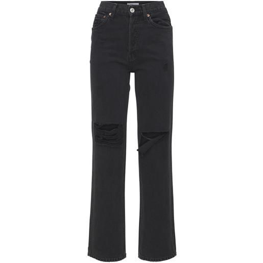 RE/DONE jeans vita alta loose fit 90's in denim