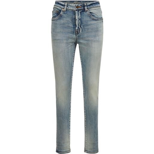 SAINT LAURENT jeans skinny in denim di cotone