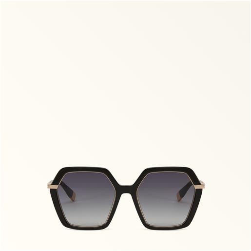 Furla sunglasses sfu691 occhiali da sole nero nero metallo + metallo donna