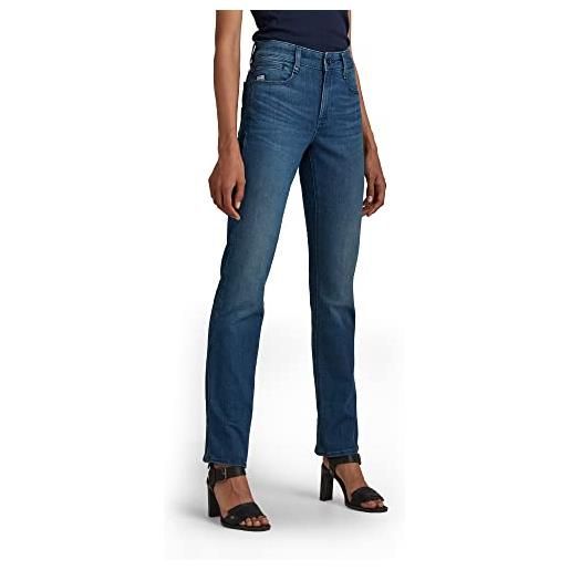 G-STAR RAW noxer straight jeans, blu (faded capri d17192-b767-d346), 28w / 30l donna