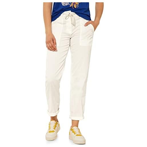Cecil b375358 pantalone cotone, vanilla white, 31w x 30l donna