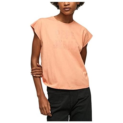 Pepe Jeans ola, t-shirt donna, arrancione (peach), xs