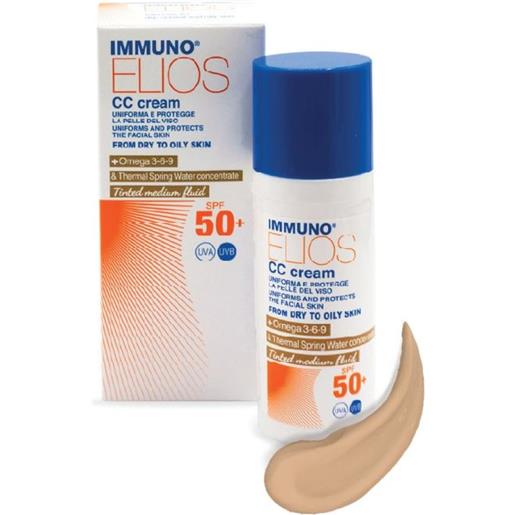 MORGAN immuno elios - cc cream spf50+ tinted medium 40ml - crema colorata protettiva con spf50+ per una pelle radiante e naturale