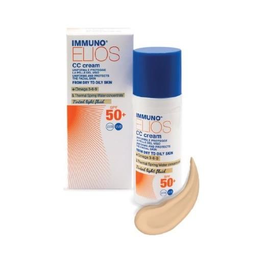 MORGAN immuno elios - cc cream spf50+ tinted light 40ml - crema colorata protettiva con spf50+ per una pelle radiante