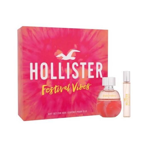 Hollister festival vibes cofanetti eau de parfum 50 ml + eau de parfum 15 ml per donna