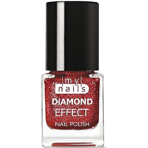 DI-VA Srl diamond effect 04 rosso my nails 7ml