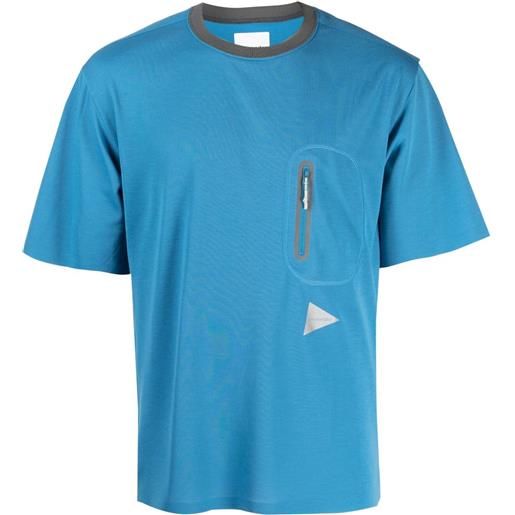 and Wander t-shirt con stampa - blu