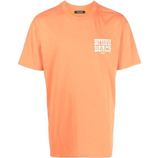 Nahmias t-shirt con stampa grafica - arancione