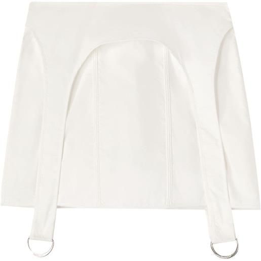 AMBUSH minigonna con corsetto - bianco