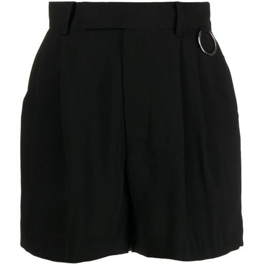 Undercover shorts con pieghe - nero