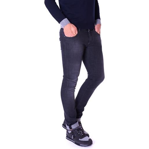Trussardi Jeans jeans 370 skinny nero, colore nero