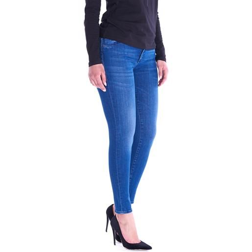 Trussardi Jeans jeans 206 super skinny trussardi jeans con strass, colore blu