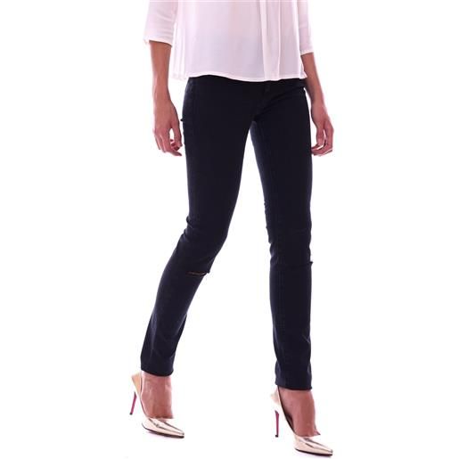 Trussardi Jeans jeans 260 skinny con rotture trussardi jeans nero, colore nero