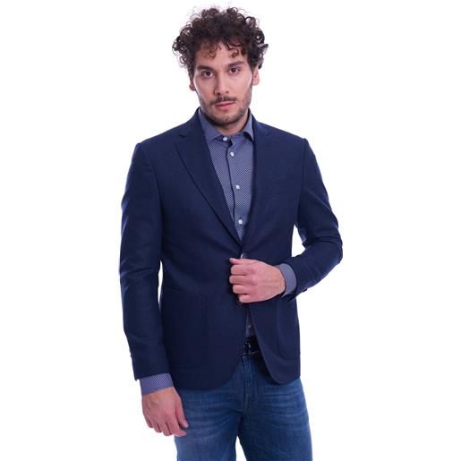 Domenico Tagliente giacca domenico tagliente a quadretti blu, colore blu
