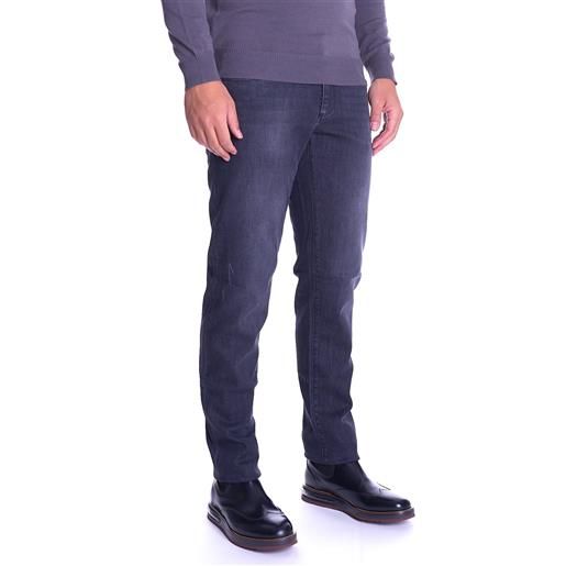 Trussardi Jeans jeans 370 close trussardi jeans graffiato grigio, colore grigio