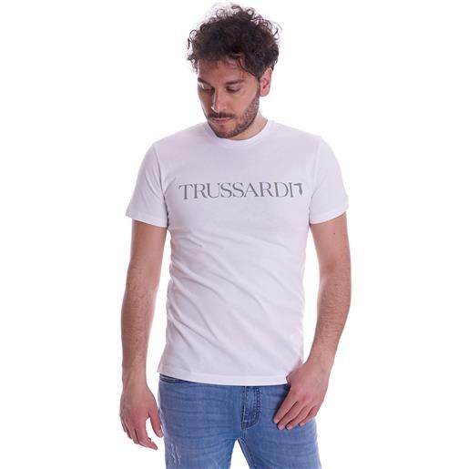 Trussardi Jeans t-shirt trussardi con lettering regular fit, colore bianco