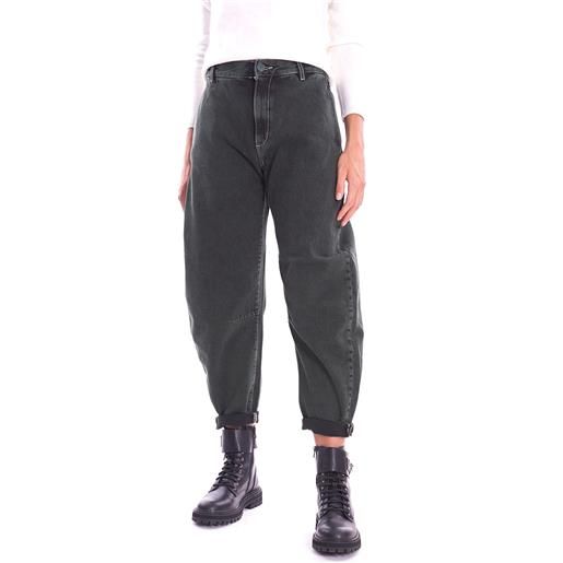 Trussardi Jeans jeans curvo trussardi over verde, colore verde