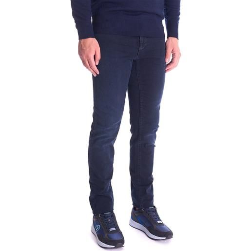 Trussardi Jeans jeans 370 close trussardi lavato elasticizzato blu scuro, colore blu