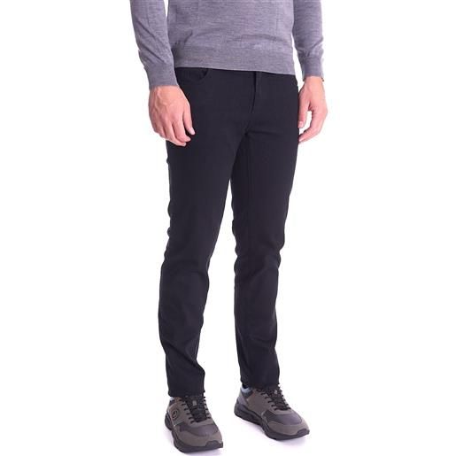 Trussardi Jeans jeans 370 close trussardi nero elasticizzato, colore nero