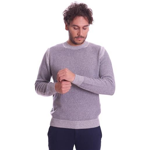 HERITAGE maglione girocollo melange HERITAGE, colore grigio