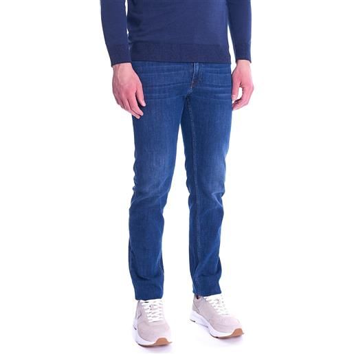 Trussardi Jeans jeans 370 close trussardi elasticizzato baffato, colore blu