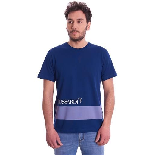 Trussardi Jeans t-shirt trussardi logata con banda, colore blu