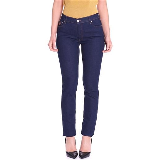 Trussardi Jeans jeans trussardi 105 skinny blu scuro, colore blu
