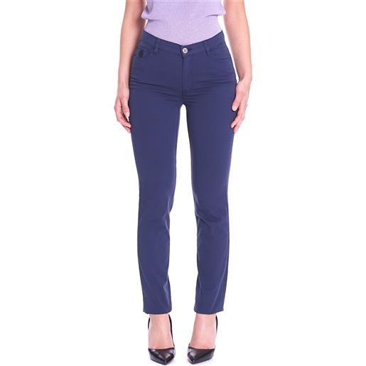 Trussardi Jeans pantalone trussardi 105 skinny leggero, colore blu