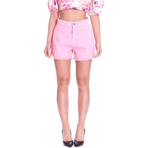 TWINSET ACTITUDE shorts TWINSET ACTITUDE in denim, colore rosa