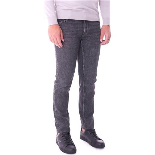 Trussardi Jeans jeans 370 close trussardi stretch grigio baffato, colore grigio