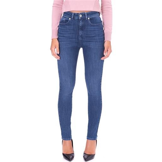 TWINSET ACTITUDE jeans TWINSET ACTITUDE skinny vita alta blu, colore blu