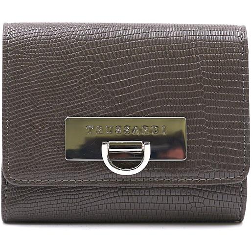 Trussardi Jeans mini portafoglio continental trussardi ivy, colore grigio